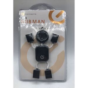 iconcepts USB Hub Man- Expands 1‎ USB port into 4 NEW IN PACKAGE